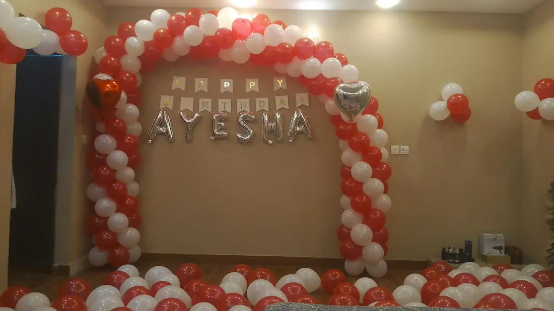 Balloon decoration by Aamir Birthday Decoration & Helium Balloons Services