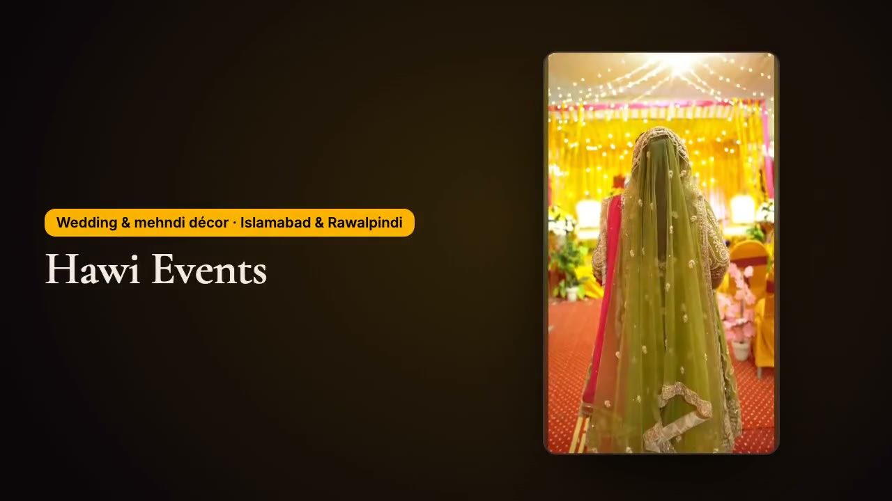 Hawi Events: a site made of the tent they carry