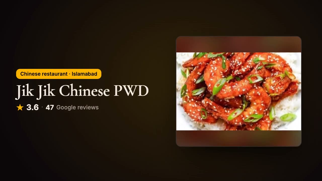 Jik Jik Chinese PWD: a 104-dish menu that takes orders on WhatsApp