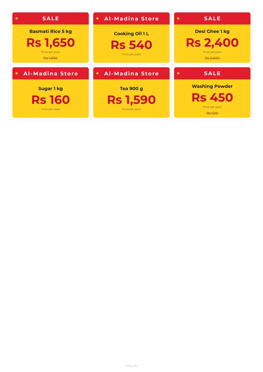 Sale tag price tag design