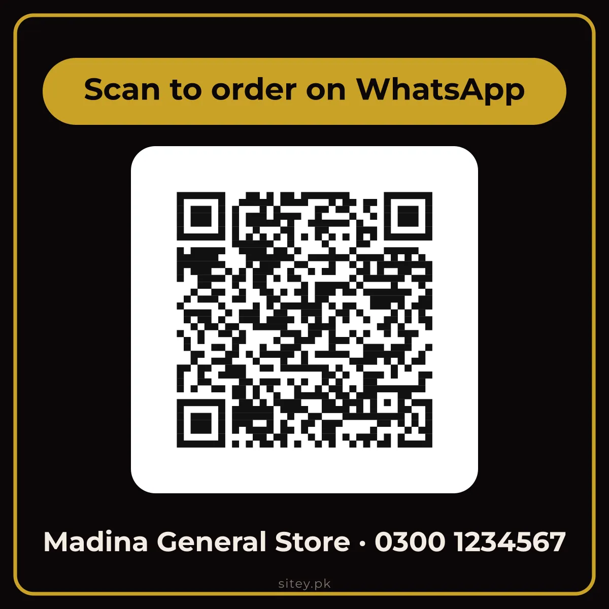 Counter card QR code design